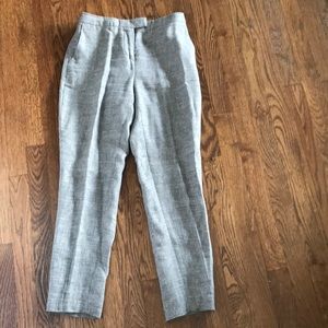 Reiss grey linen wool pants size 2
